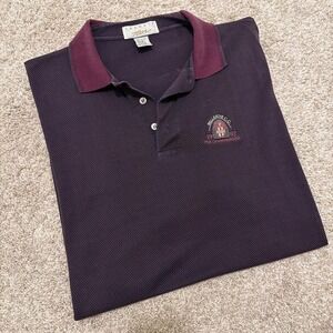 Rare 90s Lacoste‎ PGA Tour Performance Polo Shirt | Burgundy | XL